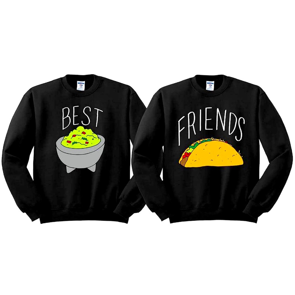 Best friend sweatshirts. Originally bought off Amazon.